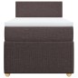 vidaXL Boxspringbett mit Matratze Dunkelbraun 80x200 cm Stoff vidaXL Boxspringbett mit Matratze Dunkelbraun 80x200 cm Stoff
