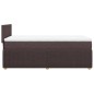 vidaXL Boxspringbett mit Matratze Dunkelbraun 80x200 cm Stoff vidaXL Boxspringbett mit Matratze Dunkelbraun 80x200 cm Stoff