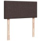 vidaXL Boxspringbett mit Matratze Dunkelbraun 80x200 cm Stoff vidaXL Boxspringbett mit Matratze Dunkelbraun 80x200 cm Stoff