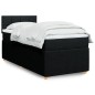 vidaXL Boxspringbett mit Matratze Schwarz 80x200 cm Stoff vidaXL Boxspringbett mit Matratze Schwarz 80x200 cm Stoff