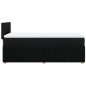 vidaXL Boxspringbett mit Matratze Schwarz 80x200 cm Stoff vidaXL Boxspringbett mit Matratze Schwarz 80x200 cm Stoff