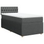 vidaXL Boxspringbett mit Matratze Dunkelgrau 80x200 cm Stoff vidaXL Boxspringbett mit Matratze Dunkelgrau 80x200 cm Stoff