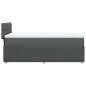 vidaXL Boxspringbett mit Matratze Dunkelgrau 80x200 cm Stoff vidaXL Boxspringbett mit Matratze Dunkelgrau 80x200 cm Stoff