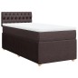 vidaXL Boxspringbett mit Matratze Dunkelbraun 80x200 cm Stoff vidaXL Boxspringbett mit Matratze Dunkelbraun 80x200 cm Stoff