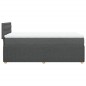 vidaXL Boxspringbett mit Matratze Dunkelgrau 80x200 cm Stoff vidaXL Boxspringbett mit Matratze Dunkelgrau 80x200 cm Stoff