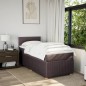 vidaXL Boxspringbett mit Matratze Dunkelbraun 90x200 cm Stoff vidaXL Boxspringbett mit Matratze Dunkelbraun 90x200 cm Stoff
