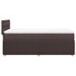 vidaXL Boxspringbett mit Matratze Dunkelbraun 90x200 cm Stoff vidaXL Boxspringbett mit Matratze Dunkelbraun 90x200 cm Stoff