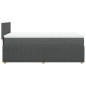 vidaXL Boxspringbett mit Matratze Dunkelgrau 100x200 cm Stoff vidaXL Boxspringbett mit Matratze Dunkelgrau 100x200 cm Stoff
