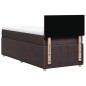 vidaXL Boxspringbett mit Matratze Dunkelbraun 100x200 cm Stoff vidaXL Boxspringbett mit Matratze Dunkelbraun 100x200 cm Stoff