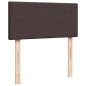 vidaXL Boxspringbett mit Matratze Dunkelbraun 100x200 cm Stoff vidaXL Boxspringbett mit Matratze Dunkelbraun 100x200 cm Stoff
