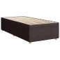 vidaXL Boxspringbett mit Matratze Dunkelbraun 100x200 cm Stoff vidaXL Boxspringbett mit Matratze Dunkelbraun 100x200 cm Stoff