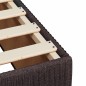 vidaXL Boxspringbett mit Matratze Dunkelbraun 100x200 cm Stoff vidaXL Boxspringbett mit Matratze Dunkelbraun 100x200 cm Stoff