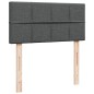 vidaXL Boxspringbett mit Matratze Dunkelgrau 100x200 cm Stoff vidaXL Boxspringbett mit Matratze Dunkelgrau 100x200 cm Stoff