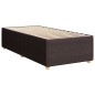 vidaXL Boxspringbett mit Matratze Dunkelbraun 100x200 cm Stoff vidaXL Boxspringbett mit Matratze Dunkelbraun 100x200 cm Stoff