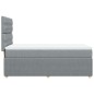 vidaXL Boxspringbett mit Matratze Hellgrau 80x200 cm Stoff vidaXL Boxspringbett mit Matratze Hellgrau 80x200 cm Stoff