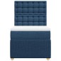 vidaXL Boxspringbett mit Matratze Blau 80x200 cm Stoff vidaXL Boxspringbett mit Matratze Blau 80x200 cm Stoff