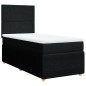 vidaXL Boxspringbett mit Matratze Schwarz 90x200 cm Stoff vidaXL Boxspringbett mit Matratze Schwarz 90x200 cm Stoff