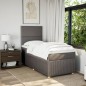 vidaXL Boxspringbett mit Matratze Taupe 90x200 cm Stoff vidaXL Boxspringbett mit Matratze Taupe 90x200 cm Stoff