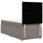 vidaXL Boxspringbett mit Matratze Taupe 90x200 cm Stoff vidaXL Boxspringbett mit Matratze Taupe 90x200 cm Stoff