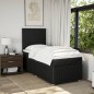 vidaXL Boxspringbett mit Matratze Schwarz 90x200 cm Stoff vidaXL Boxspringbett mit Matratze Schwarz 90x200 cm Stoff