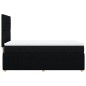 vidaXL Boxspringbett mit Matratze Schwarz 90x200 cm Stoff vidaXL Boxspringbett mit Matratze Schwarz 90x200 cm Stoff