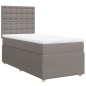 vidaXL Boxspringbett mit Matratze Taupe 90x200 cm Stoff vidaXL Boxspringbett mit Matratze Taupe 90x200 cm Stoff