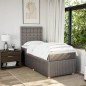 vidaXL Boxspringbett mit Matratze Taupe 90x200 cm Stoff vidaXL Boxspringbett mit Matratze Taupe 90x200 cm Stoff