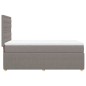 vidaXL Boxspringbett mit Matratze Taupe 90x200 cm Stoff vidaXL Boxspringbett mit Matratze Taupe 90x200 cm Stoff