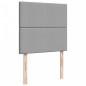 vidaXL Boxspringbett mit Matratze Hellgrau 100x200 cm Stoff vidaXL Boxspringbett mit Matratze Hellgrau 100x200 cm Stoff