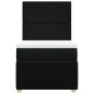 vidaXL Boxspringbett mit Matratze Schwarz 100x200 cm Stoff vidaXL Boxspringbett mit Matratze Schwarz 100x200 cm Stoff