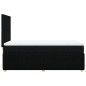 vidaXL Boxspringbett mit Matratze Schwarz 100x200 cm Stoff vidaXL Boxspringbett mit Matratze Schwarz 100x200 cm Stoff