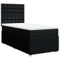 vidaXL Boxspringbett mit Matratze Schwarz 100x200 cm Stoff vidaXL Boxspringbett mit Matratze Schwarz 100x200 cm Stoff
