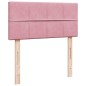 vidaXL Boxspringbett mit Matratze Rosa 80x200 cm Samt vidaXL Boxspringbett mit Matratze Rosa 80x200 cm Samt