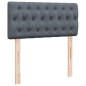 vidaXL Boxspringbett mit Matratze Dunkelgrau 80x200 cm Samt vidaXL Boxspringbett mit Matratze Dunkelgrau 80x200 cm Samt