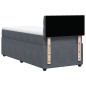vidaXL Boxspringbett mit Matratze Dunkelgrau 80x200 cm Samt vidaXL Boxspringbett mit Matratze Dunkelgrau 80x200 cm Samt
