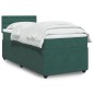 vidaXL Boxspringbett mit Matratze Dunkelgrün 80x200 cm Samt vidaXL Boxspringbett mit Matratze Dunkelgrün 80x200 cm Samt
