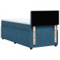 vidaXL Boxspringbett mit Matratze Blau 90x190 cm Samt vidaXL Boxspringbett mit Matratze Blau 90x190 cm Samt