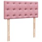 vidaXL Boxspringbett mit Matratze Rosa 80x200 cm Samt vidaXL Boxspringbett mit Matratze Rosa 80x200 cm Samt