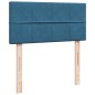 vidaXL Boxspringbett mit Matratze Blau 90x190 cm Samt vidaXL Boxspringbett mit Matratze Blau 90x190 cm Samt