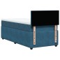 vidaXL Boxspringbett mit Matratze Blau 90x190 cm Samt vidaXL Boxspringbett mit Matratze Blau 90x190 cm Samt