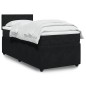 vidaXL Boxspringbett mit Matratze Schwarz 100x200 cm Samt vidaXL Boxspringbett mit Matratze Schwarz 100x200 cm Samt