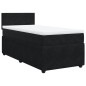 vidaXL Boxspringbett mit Matratze Schwarz 100x200 cm Samt vidaXL Boxspringbett mit Matratze Schwarz 100x200 cm Samt