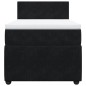 vidaXL Boxspringbett mit Matratze Schwarz 100x200 cm Samt vidaXL Boxspringbett mit Matratze Schwarz 100x200 cm Samt