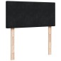 vidaXL Boxspringbett mit Matratze Schwarz 100x200 cm Samt vidaXL Boxspringbett mit Matratze Schwarz 100x200 cm Samt