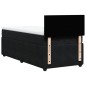vidaXL Boxspringbett mit Matratze Schwarz 100x200 cm Samt vidaXL Boxspringbett mit Matratze Schwarz 100x200 cm Samt
