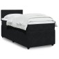 vidaXL Boxspringbett mit Matratze Schwarz 100x200 cm Samt vidaXL Boxspringbett mit Matratze Schwarz 100x200 cm Samt