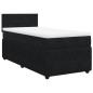 vidaXL Boxspringbett mit Matratze Schwarz 100x200 cm Samt vidaXL Boxspringbett mit Matratze Schwarz 100x200 cm Samt