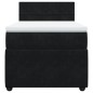 vidaXL Boxspringbett mit Matratze Schwarz 100x200 cm Samt vidaXL Boxspringbett mit Matratze Schwarz 100x200 cm Samt