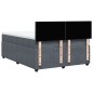 vidaXL Boxspringbett mit Matratze Dunkelgrau 160x200 cm Samt vidaXL Boxspringbett mit Matratze Dunkelgrau 160x200 cm Samt