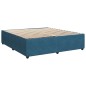 vidaXL Boxspringbett mit Matratze Blau 180x200 cm Samt vidaXL Boxspringbett mit Matratze Blau 180x200 cm Samt